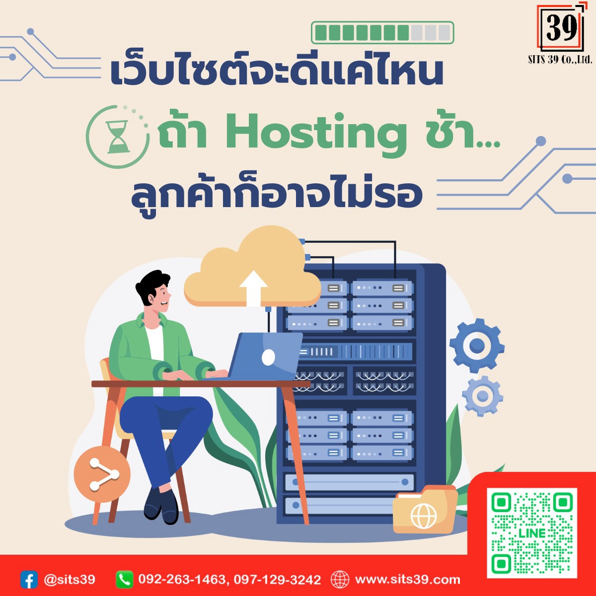 เว็บไซต์จะดีแค่ไหน ถ้า Hosting ช้า…ลูกค้าก็อาจไม่รอ