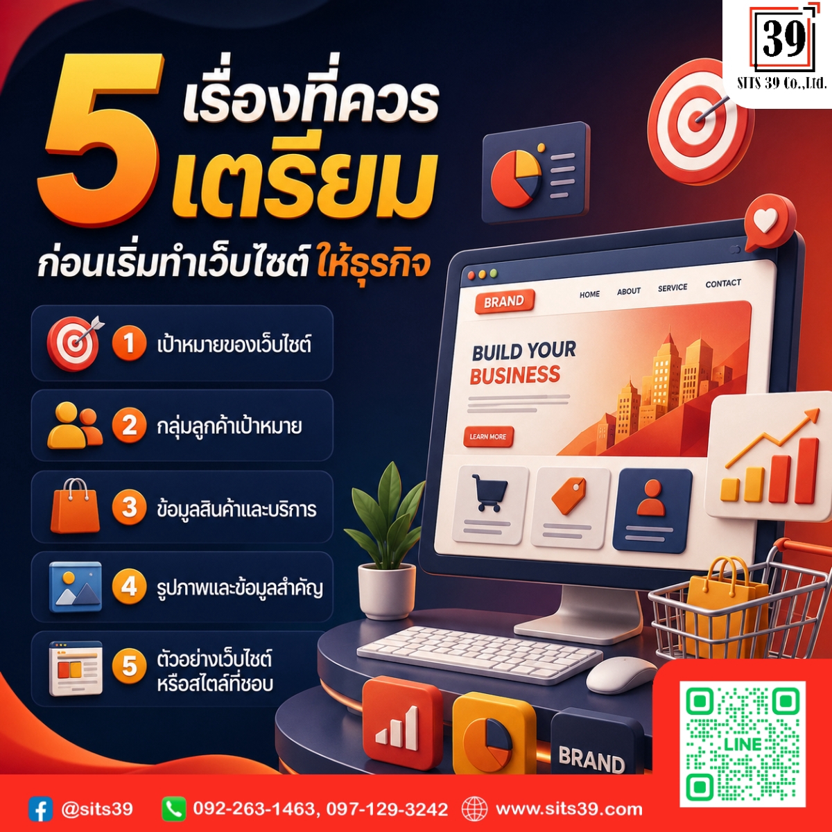 5 เรื่องที่ควรเตรียม ก่อนเริ่มทำเว็บไซต์ให้ธุรกิจ