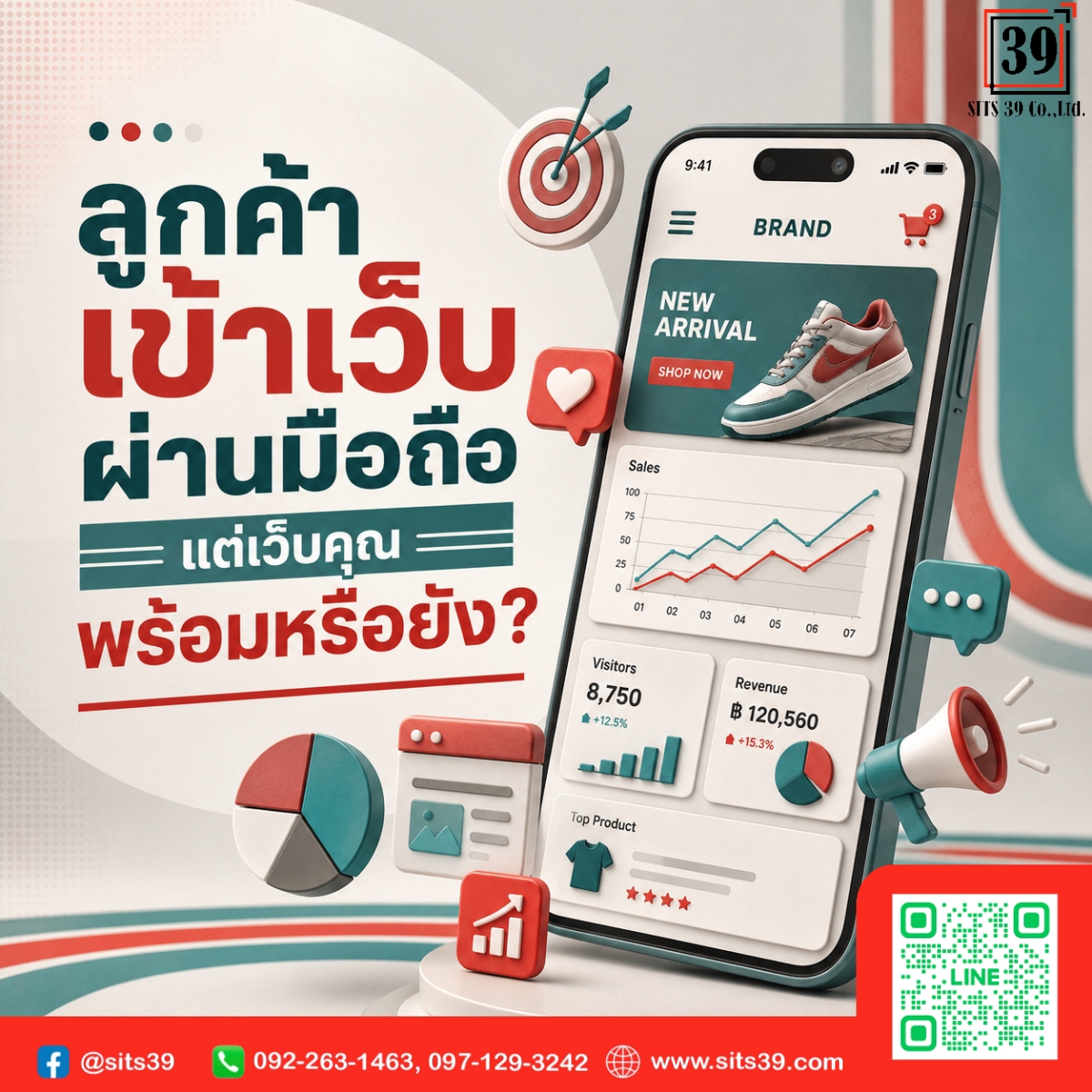 ลูกค้าเข้าเว็บผ่านมือถือ แต่เว็บคุณพร้อมหรือยัง?